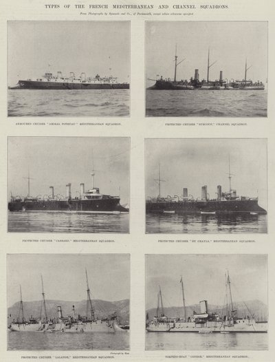 Typen van de Franse Middellandse Zee- en Kanaalsquadrons door English Photographer