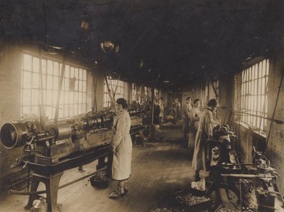 Ongeïdentificeerde Engelse ingenieurswerken, begin 20e eeuw (zwart-wit foto) door English Photographer