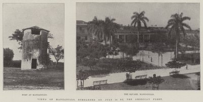 Uitzichten van Manzanillo, gebombardeerd op 18 juli door de Amerikaanse vloot door English Photographer