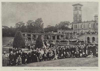 Bezoek van de Manchester Unity of Oddfellows aan de tuinen van Osborne House door English Photographer