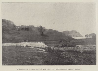 Watermouth Castle, Devon, de zetel van Mr Charles Henry Bassett door English Photographer