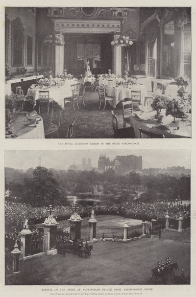 Huwelijk van Prinses Maud van Wales en Prins Charles van Denemarken door English Photographer