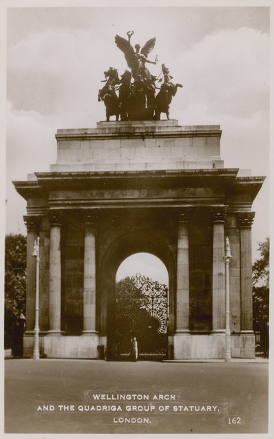 Wellington Arch en de Quadriga Beeldengroep door English Photographer