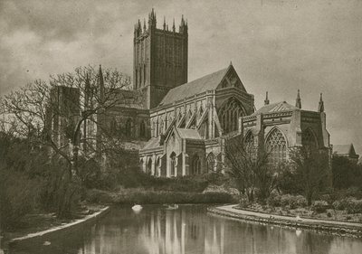 Kathedraal van Wells, vanaf de Zwanenvijver door English Photographer