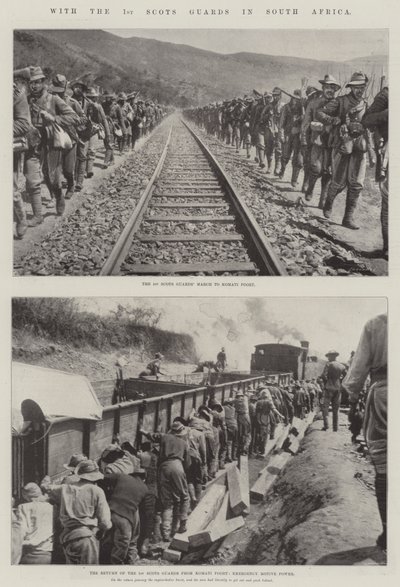 Met de 1e Scots Guards in Zuid-Afrika door English Photographer