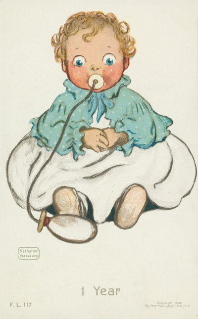 1 jaar (kleurenlitho) door English School