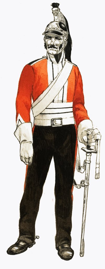 3e Regiment Dragoons 1812 Soldaat door English School