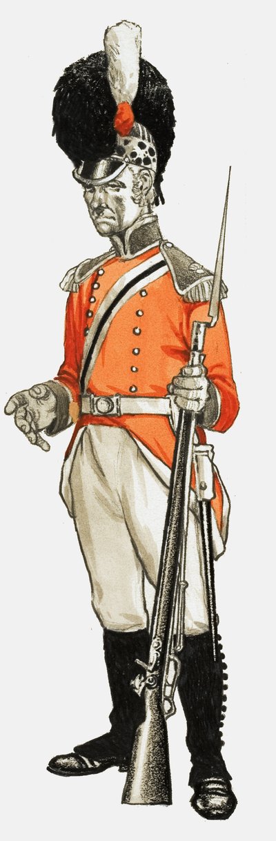 92e. Hon. Artillery Co. Infanterie Div. Soldaat 1803 door English School