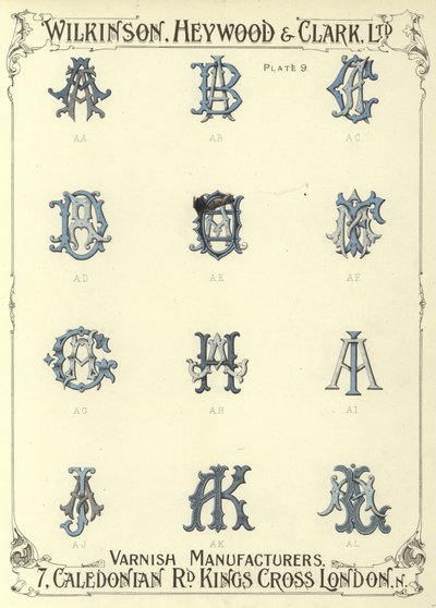AA, AB, AC, AD, AE, AF, AG, AH, AI, AJ, AK, AL door English School