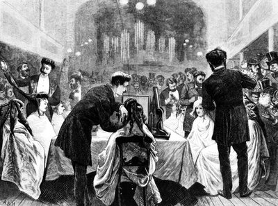 Een Kapsalon Tentoonstelling, 1872 door English School