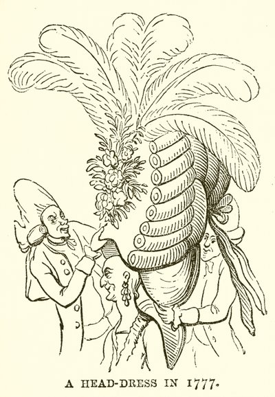 Een hoofdtooi in 1777 door English School