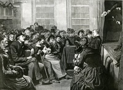 Een zaterdagavondentertainment voor de armen, St Albans Hall, Baldwins Gardens, Holborn door English School