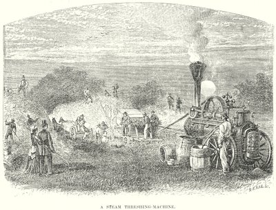 Een stoomschijfmachine (gravure) door English School