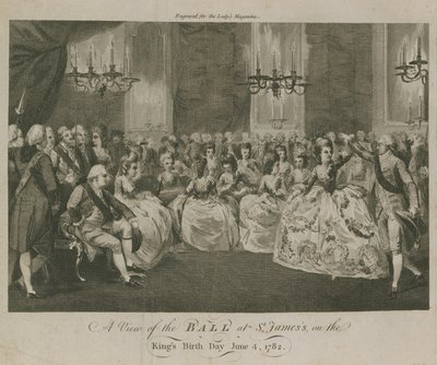 Een uitzicht op het bal in St. James