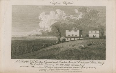 Een weergave van het eigendom van wijlen John Sewell door English School