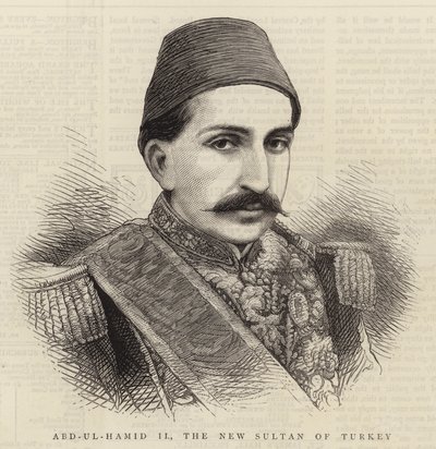 Abd-ul-Hamid II, de nieuwe Sultan van Turkije door English School