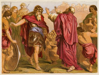 Abraham en Melchizedek door English School