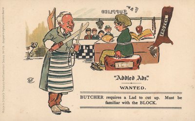 Addled Ads ansichtkaart door English School