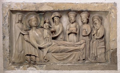 Aanbidding van de Wijzen, ca.1350 (albast) door English School