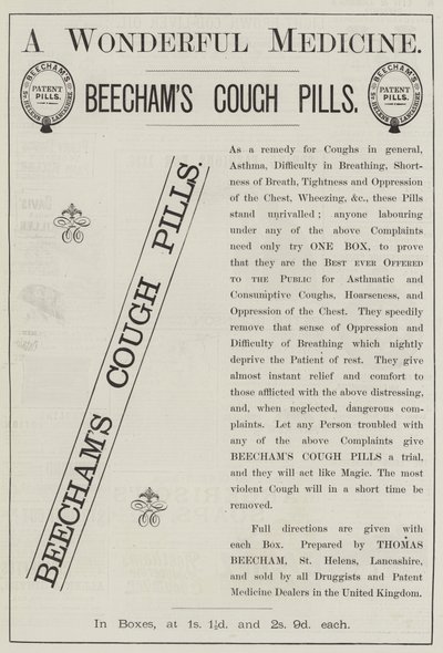 Advertentie, Beecham