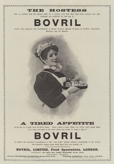 Advertentie, Bovril door English School