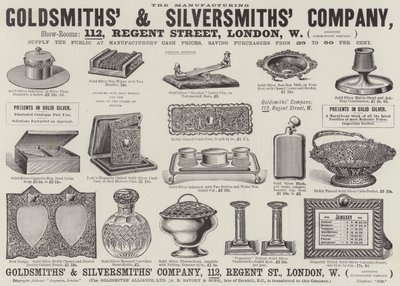 Advertentie, Goldsmiths