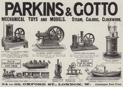 Advertentie, Parkins en Gotto door English School