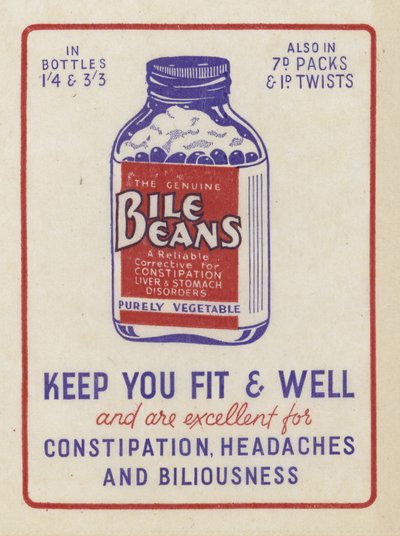 Advertentie voor Bile Beans door English School