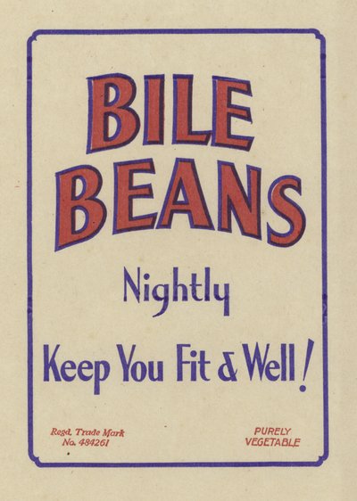 Advertentie voor Bile Beans door English School