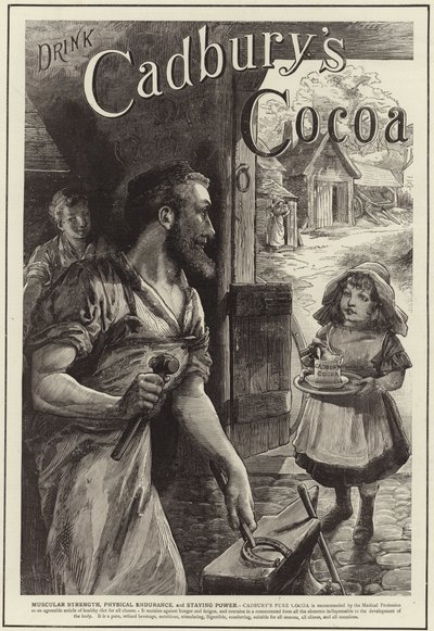 Advertentie voor Cadburys drinkchocolade door English School