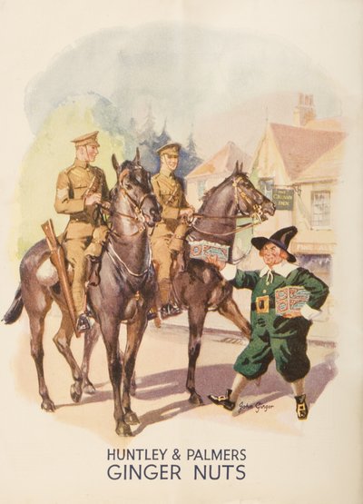 Advertentie voor Huntley en Palmers Ginger Nuts, 1935 door English School