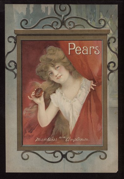 Advertentie voor Pears zeep door English School