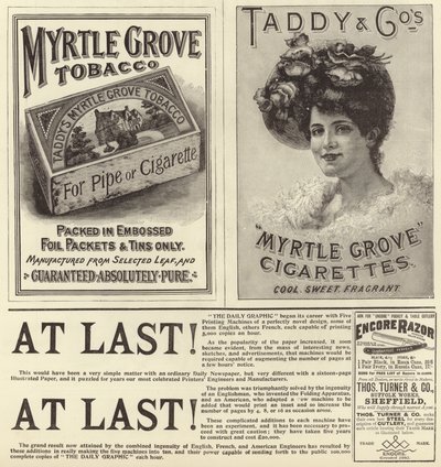 Advertentiespread uit The Graphic Christmas Number 1896 door English School