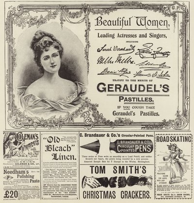 Advertentiespread uit The Graphic Christmas Number 1896 door English School