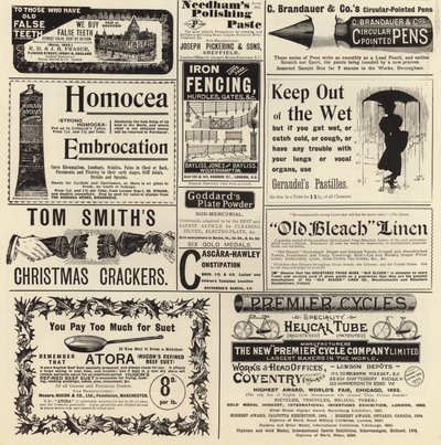Advertentiepagina uit The Graphic Christmas Number 1897 door English School