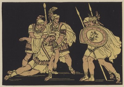 Aeneas en het Lichaam van Lausus door English School