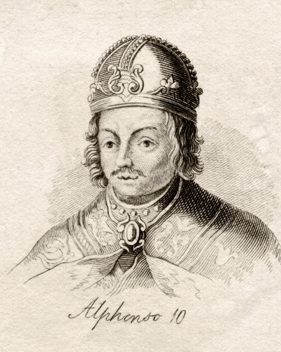 Alfonso X van Castilië, uit 