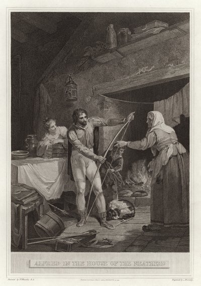 Alfred in het huis van de veehouder door English School