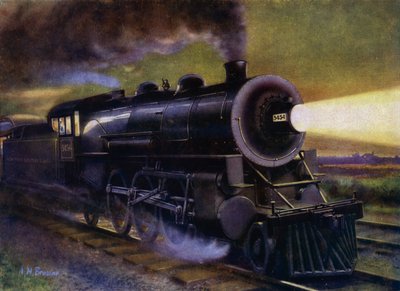 Een Amerikaanse trein door English School