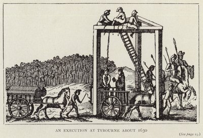 Een executie in Tybourne rond 1630 door English School