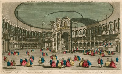 Een binnenaanzicht van de Rotunda in London Caffe door English School