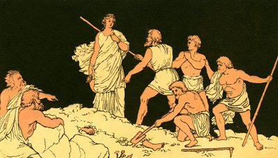 Antigone en het lichaam van Polynices door English School