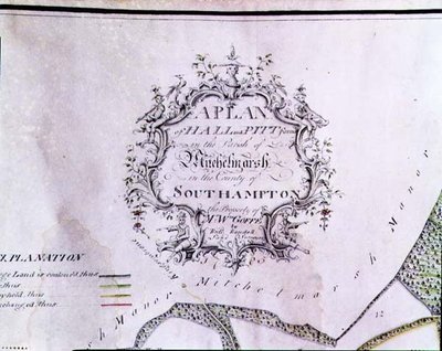 Archief 5629 Beschrijvende Cartouche van een Kaart met de tekst 