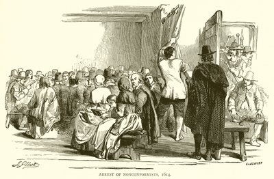 Arrestatie van non-conformisten, 1614 door English School