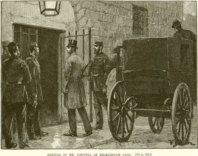 Aankomst van Mr. Parnell in Kilmainham Gaol door English School