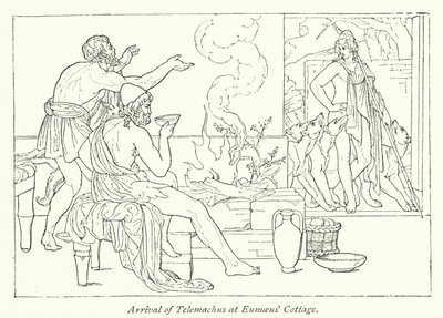 Aankomst van Telemachus bij het Huisje van Eumaeus door English School