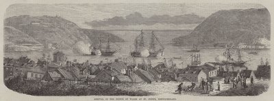 Aankomst van de Prins van Wales in St John