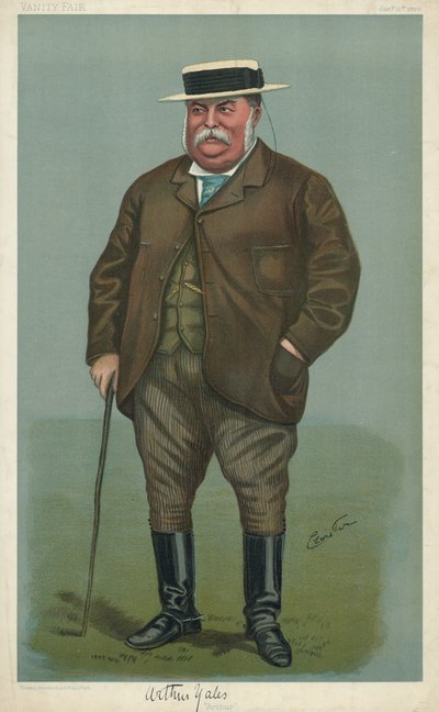Arthur Yates, Arthur, 11 januari 1900, Vanity Fair cartoon door English School