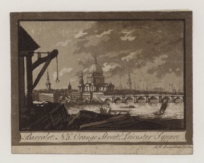 John Melchior Barralet, handelskaart door English School