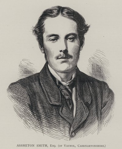 Assheton Smith, Esquire, van Vaynol, Caernarvonshire (gravure) door English School